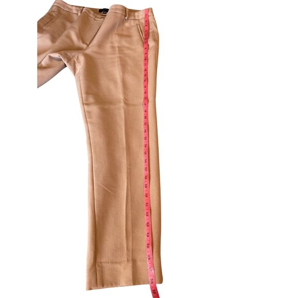 Talbots Hampshire Womens Dress Pants Size 12 Tan Career Corpcore Academia - Picture 12 of 13
